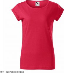 MALFINI Fusion 164 - ADLER - Koszulka damska, 160 g/m, 65% poliester, 35% bawełna, - czerwony melanż XS. Czerwone t-shirty damskie Malfini, m, bez wzorów, z bawełny, bez kołnierzyka. Za 16.74 zł.