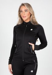 Rochelle Kurtka dresowa - Czarny. Czarne kurtki sportowe damskie GORILLA WEAR, s, bez wzorów, z dresówki, bez kaptura, na fitness i siłownię. Za 258.00 zł.