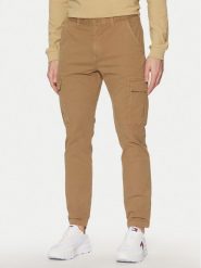 Tommy Jeans Spodnie materiałowe Austin DM0DM20281 Beżowy Regular Fit. Brązowe spodnie materiałowe męskie Tommy Jeans, m, bez wzorów, z bawełny. Za 249.99 zł.