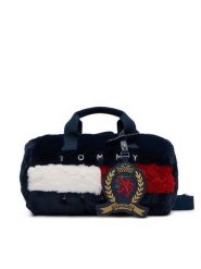Tommy Jeans Torebka Tjw Archive Fur Micro Duffle AW0AW19080 Granatowy. Niebieskie torebki do ręki damskie Tommy Jeans, bez wzorów, z jeansu, bez dodatków. Za 449.99 zł.