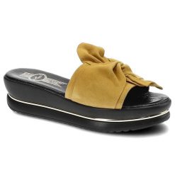 Żółte Klapki Lemar Damskie Wygodne Buty Letnie. Żółte klapki damskie Lemar, bez wzorów, bez obcasa, na platformie. Za 179.00 zł.