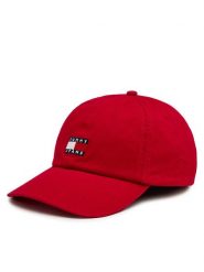 Tommy Jeans Czapka z daszkiem Tjm Heritage Cap AM0AM12020 Czerwony. Czerwone rękawiczki męskie Tommy Jeans, bez wzorów, z bawełny. Za 89.99 zł.