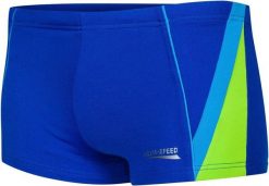Spodenki pływackie młodzieżowe Aqua Speed Diego. Niebieskia kąpielówki dla chłopców Aqua-Speed, bez wzorów, z dzianiny, młodzieżowe. Za 54.90 zł.