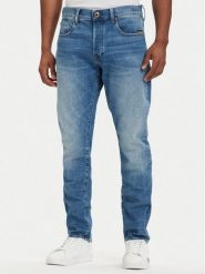 G-Star Raw Jeansy 3301 51003-B631 Niebieski Tapered Fit. Niebieskie jeansy męskie G-Star Raw, retro. Za 469.99 zł.