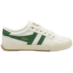 Sznurowane trampki damskie Gola Stratus. Białe trampki i tenisówki damskie Gola, bez wzorów, z gumy, klasyczne, bez zapięcia. Za 359.50 zł.