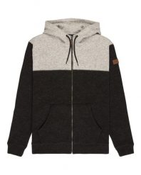 Bluza na zamek dla Mężczyzn KELLER BLOCK ZIP Czarny. Czarne bluzy męskie Quiksilver, m, bez wzorów, z materiału, z kapturem. Za 369.99 zł.