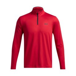 Bluza z suwakiem 1/4 Under Armour Match Play. Czarne bluzy sportowe męskie Under Armour, bez wzorów, bez kaptura, na golfa. Za 294.50 zł.