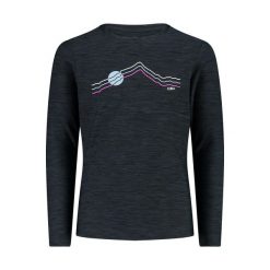 Koszulka dziewczęca z długim rękawem CMP. Szare t-shirty i topy dla dziewczynek CMP, bez wzorów, z jersey, bez ramiączek. Za 175.55 zł.