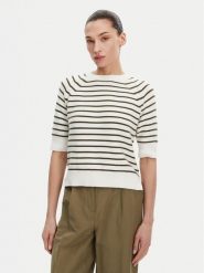 French Connection Sweter 78LZB Biały Box Fit. Białe swetry damskie French Connection, s, bez wzorów, z bawełny, bez kołnierzyka, bez ramiączek, bez kaptura. Za 179.99 zł.