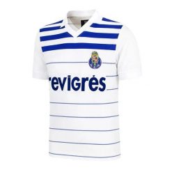Koszulka retro piłkarska dla dorosłych - FC Porto 1985-86 Gość - Biała. Białe koszulki sportowe męskie COPA FOOTBALL, s, bez wzorów, z materiału, bez kołnierzyka, bez ramiączek, do piłki nożnej. Za 343.93 zł.