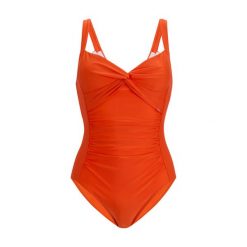 Damski Jednoczęściowy Kostium Kąpielowy Sakari Tummy Control. Brązowe kostiumy jednoczęściowe damskie Regatta, m, bez wzorów, z elastanu, do pływania. Za 141.99 zł.
