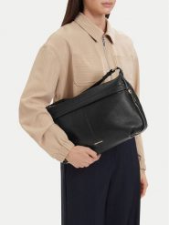 GINO ROSSI Torebka EO-PEONIA-LA321-2245-1 Czarny. Czarne torebki do ręki damskie Gino Rossi, bez wzorów, ze skóry, bez dodatków. Za 499.99 zł.