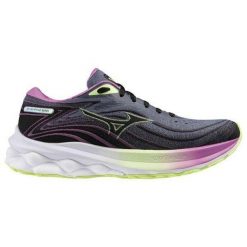 Buty do biegania damskie Mizuno Wave Skyrise 5 Roxy. Czarne obuwie sportowe damskie Mizuno, bez wzorów, do biegania, mizuno wave. Za 369.99 zł.