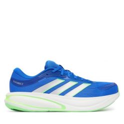 Buty do biegania adidas. Niebieskie buty sportowe męskie Adidas, bez zapięcia, do biegania. Za 299.99 zł.