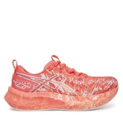 Buty do biegania Asics. Pomarańczowe obuwie sportowe damskie Asics, bez wzorów, do biegania. Za 429.99 zł.