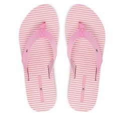 Japonki Tommy Hilfiger. Czerwone klapki damskie Tommy Hilfiger, bez wzorów, bez obcasa. Za 169.99 zł.