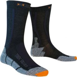 Skarpety trekkingowe dla kobiet X-socks Trekking Silver. Szare skarpety damskie X-Socks, bez wzorów, z elastanu. Za 66.00 zł.