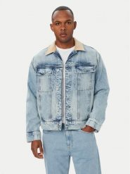 HUGO Kurtka jeansowa Erlo 50563343 Niebieski jasny Relaxed Fit. Niebieskie kurtki męskie Hugo, l, bez wzorów, z bawełny, bez kaptura. Za 679.99 zł.