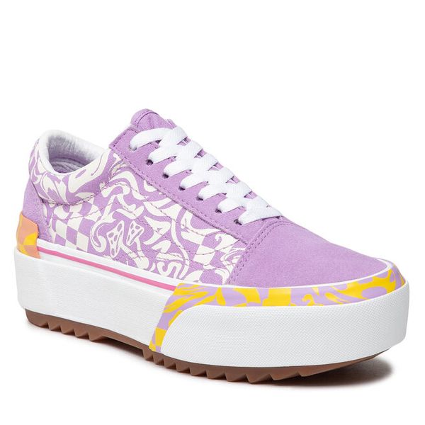 Tenisówki Vans. Zielone trampki i tenisówki damskie Vans, bez wzorów, bez zapięcia. Za 399.99 zł.