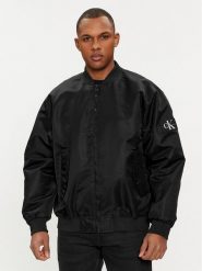 Calvin Klein Jeans Kurtka bomber J30J325110 Czarny Relaxed Fit. Czarne kurtki męskie Calvin Klein Jeans, m, bez wzorów, z jeansu, bez kaptura. Za 589.99 zł.