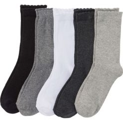Skarpetki damskie (5 par) bonprix szary melanż - czarno-biały. Skarpety damskie marki FOUGANZA. Za 34.95 zł.