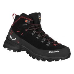 Buty Trekkingowe Damskie Salewa Alp Mate Winter Mid Ptx. Czarne obuwie sportowe damskie Salewa, bez wzorów, z materiału, trekkingowe. Za 918.00 zł.