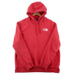 Second life - The North Face bluza męska z kapturem czerwony - Stan dobry. Czerwone bluzy męskie The North Face, m, bez wzorów, z materiału, z kapturem. Za 127.76 zł.