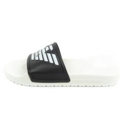 Klapki Emporio Armani XVPS04D 850 czarne. Czarne klapki męskie z syntetyku. Za 222.50 zł.