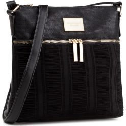 Torebka MONNARI - BAG2430-020 Black 020. Czarne listonoszki damskie marki Monnari, z materiału. W wyprzedaży za 119.00 zł.
