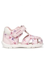 Geox Sandały B Sandal Zapito Girl B556FB 05404 C0811 Różowy. Czerwone sandały dziewczęce Geox, ze skóry, bez zapięcia. Za 179.99 zł.