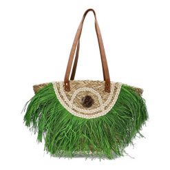 Zielona Torebka Damska Sca'Viola Stylowy Koszyk Boho. Zielone torebki do ręki damskie Sca'viola, bez wzorów, z jeansu, boho, bez dodatków. Za 249.00 zł.