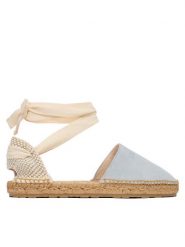LOVE MOSCHINO Espadryle JA10562G0OIG5701 Błękitny. Niebieskie sandały damskie Love Moschino, bez wzorów, ze skóry, bez obcasa, bez zapięcia. Za 739.99 zł.