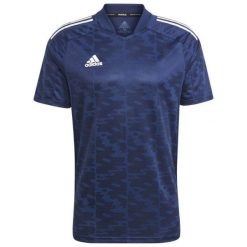 Koszulka męska adidas Condivo 21 Jersey Primeblue. Niebieskie koszulki sportowe męskie Adidas, m, bez wzorów, z jersey, bez kołnierzyka, bez ramiączek, na fitness i siłownię. Za 212.70 zł.
