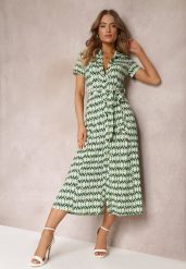Zielona Sukienka Mamci Koszulowa Wiązana w Pasie Maevana. Zielone sukienki damskie Renee, na co dzień, l, bez wzorów, z wiskozy, eleganckie, bez kołnierzyka, bez ramiączek, maxi, koszulowe. Za 149.99 zł.