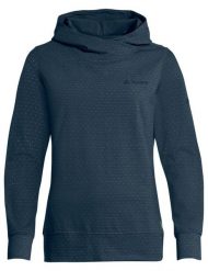 Sweter damski Tuenno. Niebieskie swetry damskie Vaude, na jesień, bez wzorów, z dżerseju, bez kołnierzyka, bez ramiączek, z kapturem. Za 374.45 zł.