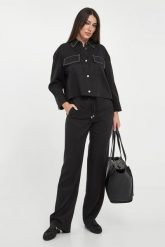 Spodnie damskie z lyocellu LIU JO. Legginsy damskie Liu Jo, bez wzorów, z lyocellu. Za 689.00 zł.