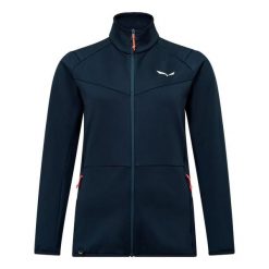 Kurtka turystyczna damska z zamkiem Salewa Puez Cammino. Niebieskie kurtki damskie Salewa, s, bez wzorów, z materiału, bez kaptura. Za 399.99 zł.
