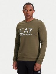 EA7 Emporio Armani Bluza 7M002278 AF22266 U6198 Brązowy jasny Regular Fit. Brązowe bluzy męskie EA7 Emporio Armani, m, bez wzorów, z bawełny, bez kaptura. Za 464.99 zł.