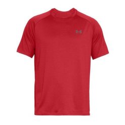 Męska Koszulka Techniczna 2.0. Czerwone koszulki sportowe męskie Under Armour, l, bez wzorów, bez kołnierzyka, bez ramiączek, trekkingowe. Za 182.99 zł.