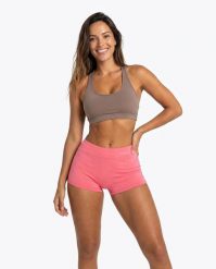 Damskie szorty z lycry Peach. Czerwone szorty sportowe damskie KAIWAI, na lato, l, bez wzorów, z lycry, eleganckie, żeglarskie. Za 160.00 zł.