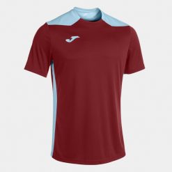 Koszulka do piłki nożnej dla chłopców Joma Championship VI. Czerwone t-shirty dla chłopców Joma, bez wzorów, z poliesteru, bez ramiączek. Za 80.40 zł.
