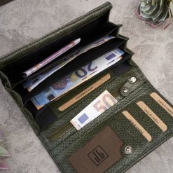 Paolo Peruzzi Portfel damski skórzany T-09-GR i saszetka nerka damska T-36-PGB zestaw prezentowy ZUP-136-PGB. Portfele damskie Paolo Peruzzi, bez wzorów. Za 319.91 zł.