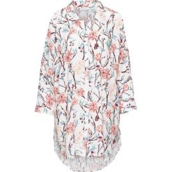 Bluzka oversize z wycięciami bonprix biel wełny w kwiaty. Bluzki damskie marki bonprix. Za 99.99 zł.