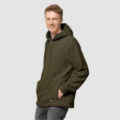Bluzy sportowa męska Jack Wolfskin Nature Life. Zielone bluzy męskie Jack Wolfskin, l, bez wzorów, z kapturem. Za 593.00 zł.