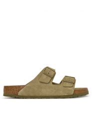 Birkenstock Klapki Arizona 1031998 Khaki. Brązowe klapki męskie Birkenstock, ze skóry. Za 549.99 zł.