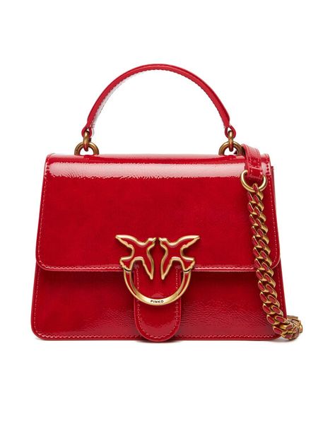 PINKO Torebka Love One Top Handle Mini Light PE 25 PLTT 100071 A1UV Czerwony. Czerwone torebki do ręki damskie Pinko, bez wzorów, ze skóry, bez dodatków. Za 779.99 zł.