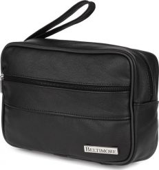 Beltimore Czarna skórzana saszetka męska do ręki Beltimore R09 NoSize. Czarne saszetki męskie Beltimore. Za 99.99 zł.
