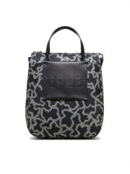 TOUS Plecak Mochila K Pix Soft 2001851551 Czarny. Czarne plecaki damskie tous, bez wzorów, z materiału. Za 749.99 zł.