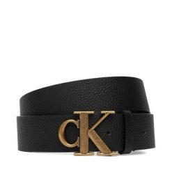 Pasek Męski Calvin Klein. Czarne paski damskie Calvin Klein, bez wzorów. Za 249.99 zł.