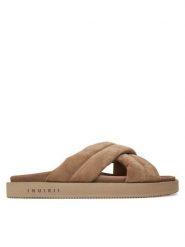 Inuikii Klapki Suede Crossed 50102-500 Beżowy. Brązowe klapki męskie Inuikii, ze skóry. Za 799.99 zł.